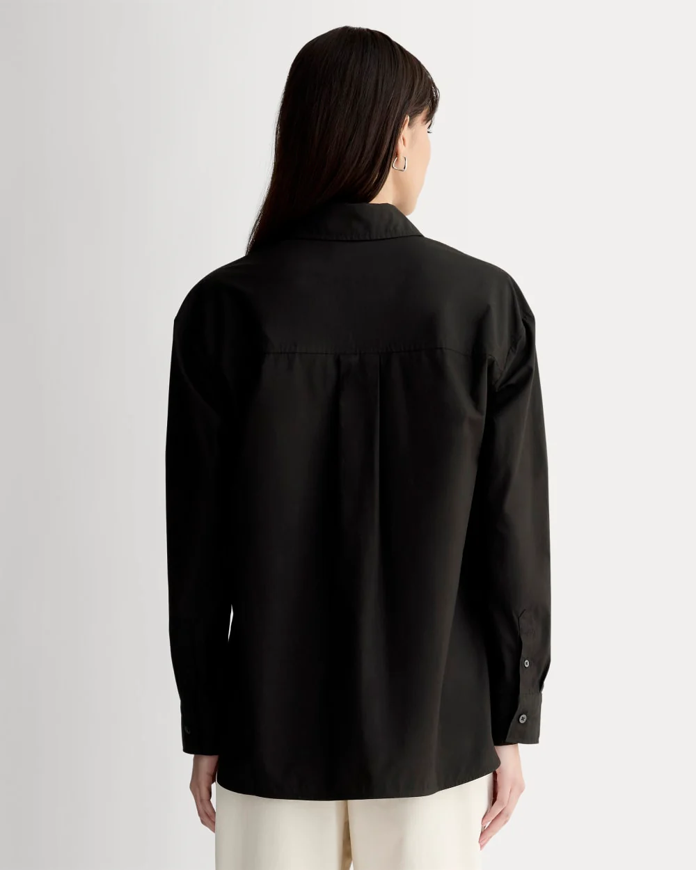 The Boyfriend Shirt in Ultrasoft Cotton | Black - Image 5