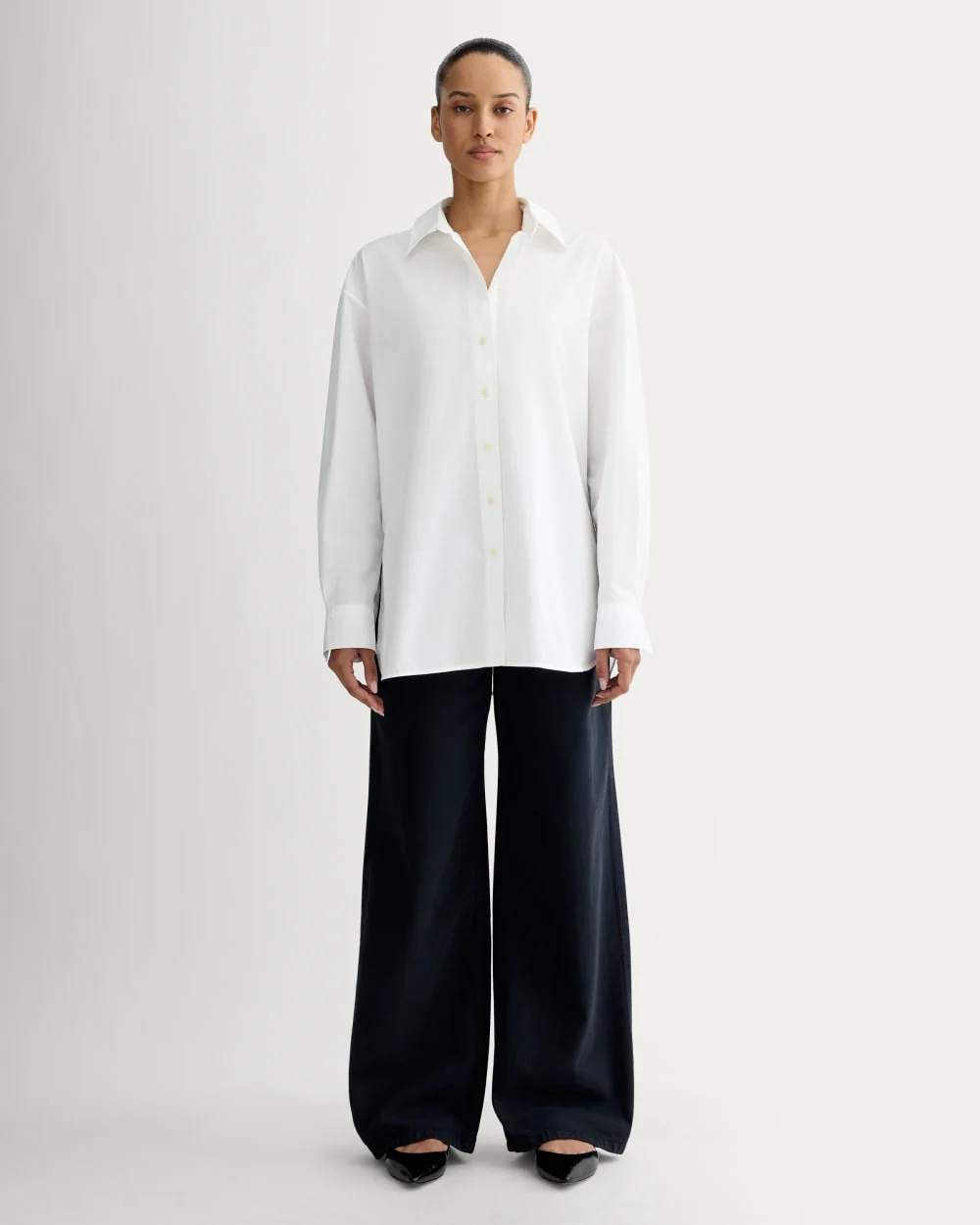The Boyfriend Shirt in Ultrasoft Cotton | White - Image 3