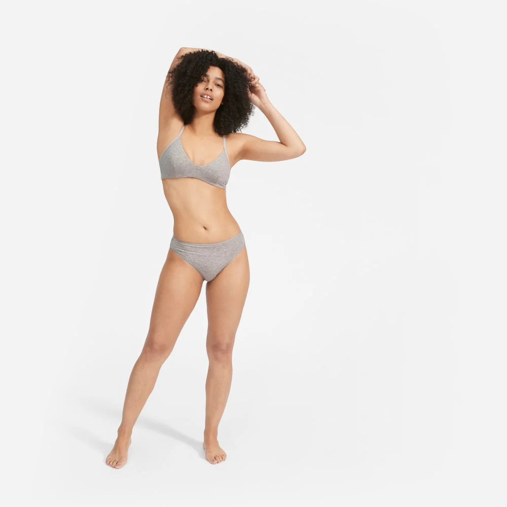 The Cotton Bralette | Heathered Grey - Image 3