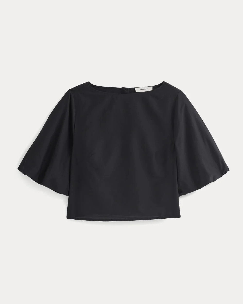 Bubble-Sleeve Top | Black - Image 2