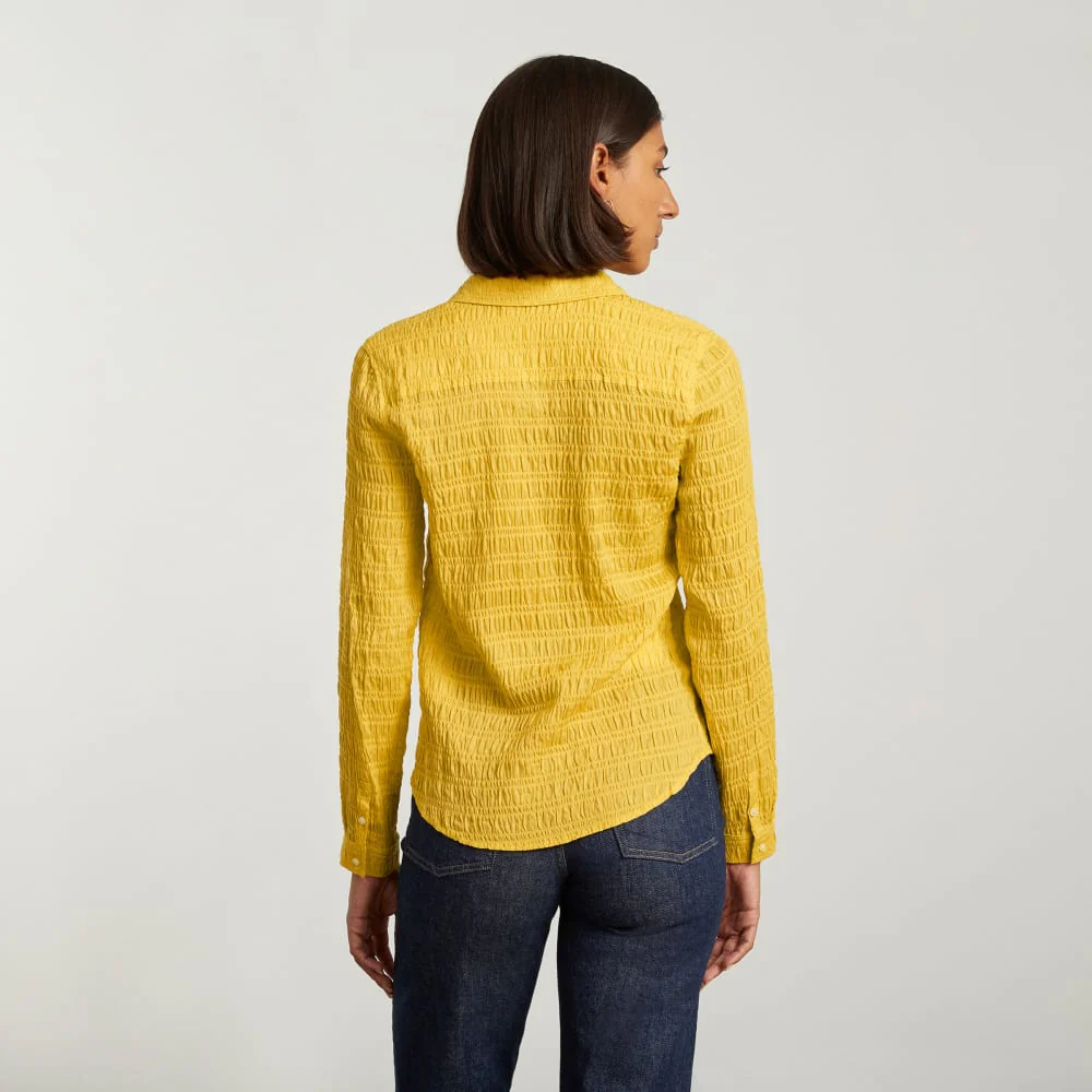 The Button Smock Top | Super Lemon - Image 3