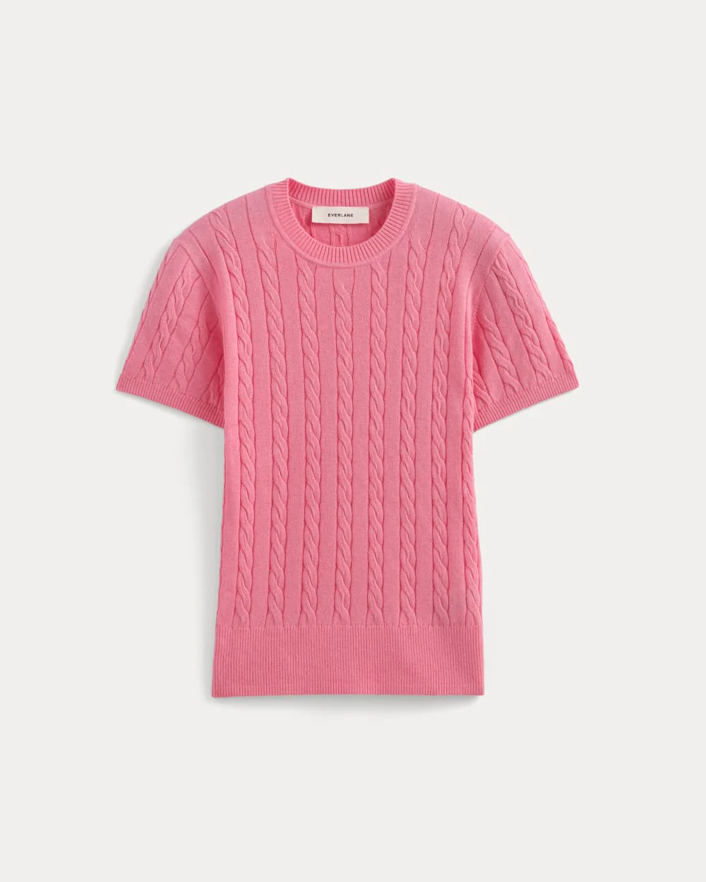 The Cable Crew in Cotton Cashmere | Deep Pink - Image 2