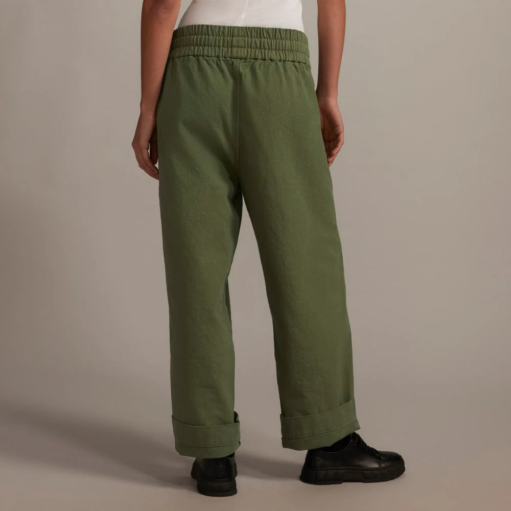The Canvas Organic Cotton Pull-On Pant | Forest Green - Image 3