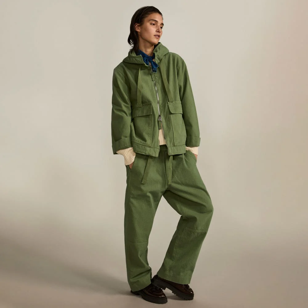The Canvas Organic Cotton Pull-On Pant | Forest Green - Image 5