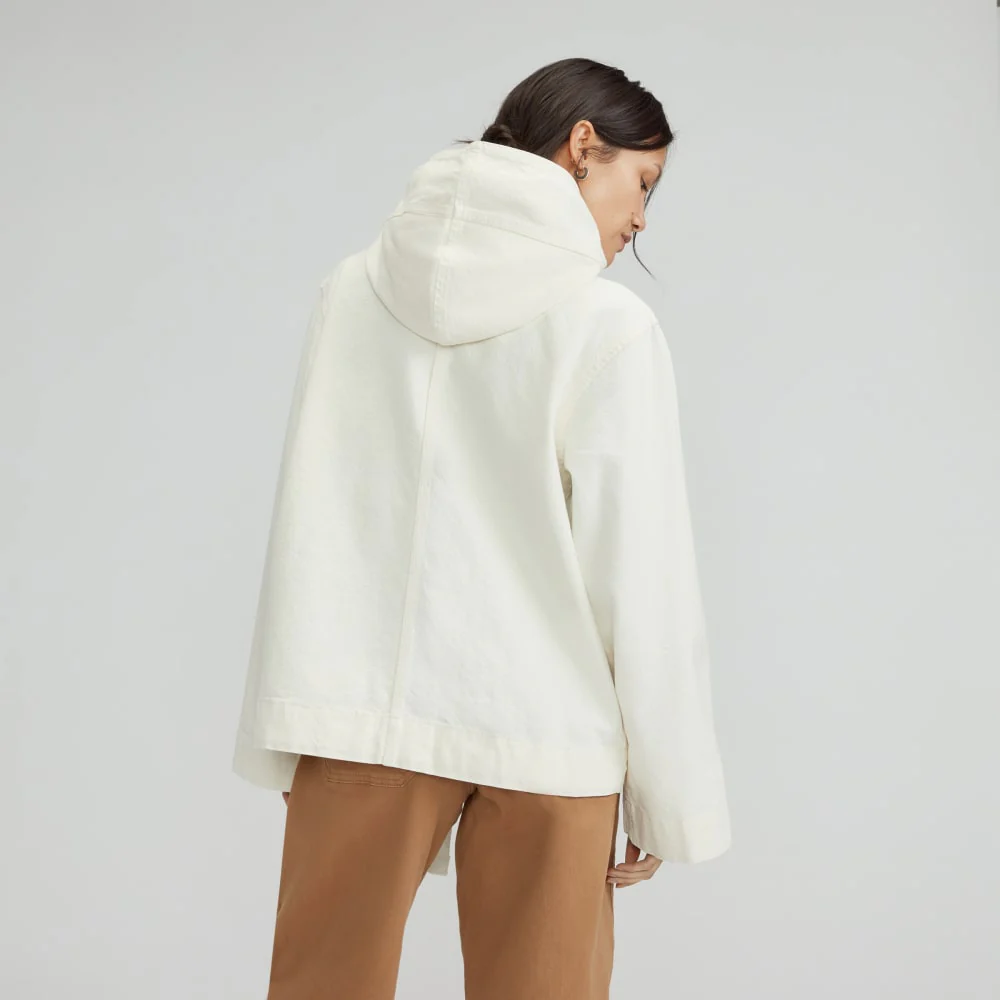 The Canvas Organic Cotton Anorak | Bone - Image 3