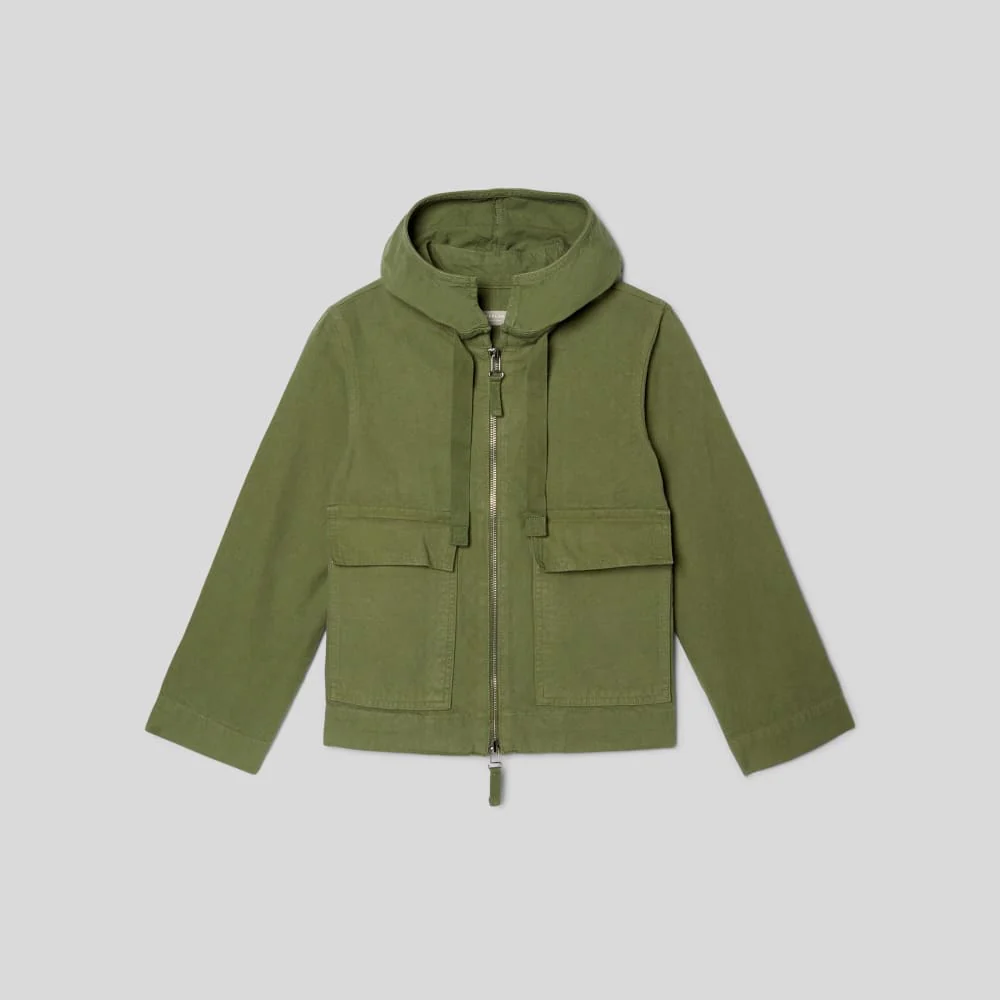 The Canvas Organic Cotton Anorak | Forest Green - Image 2