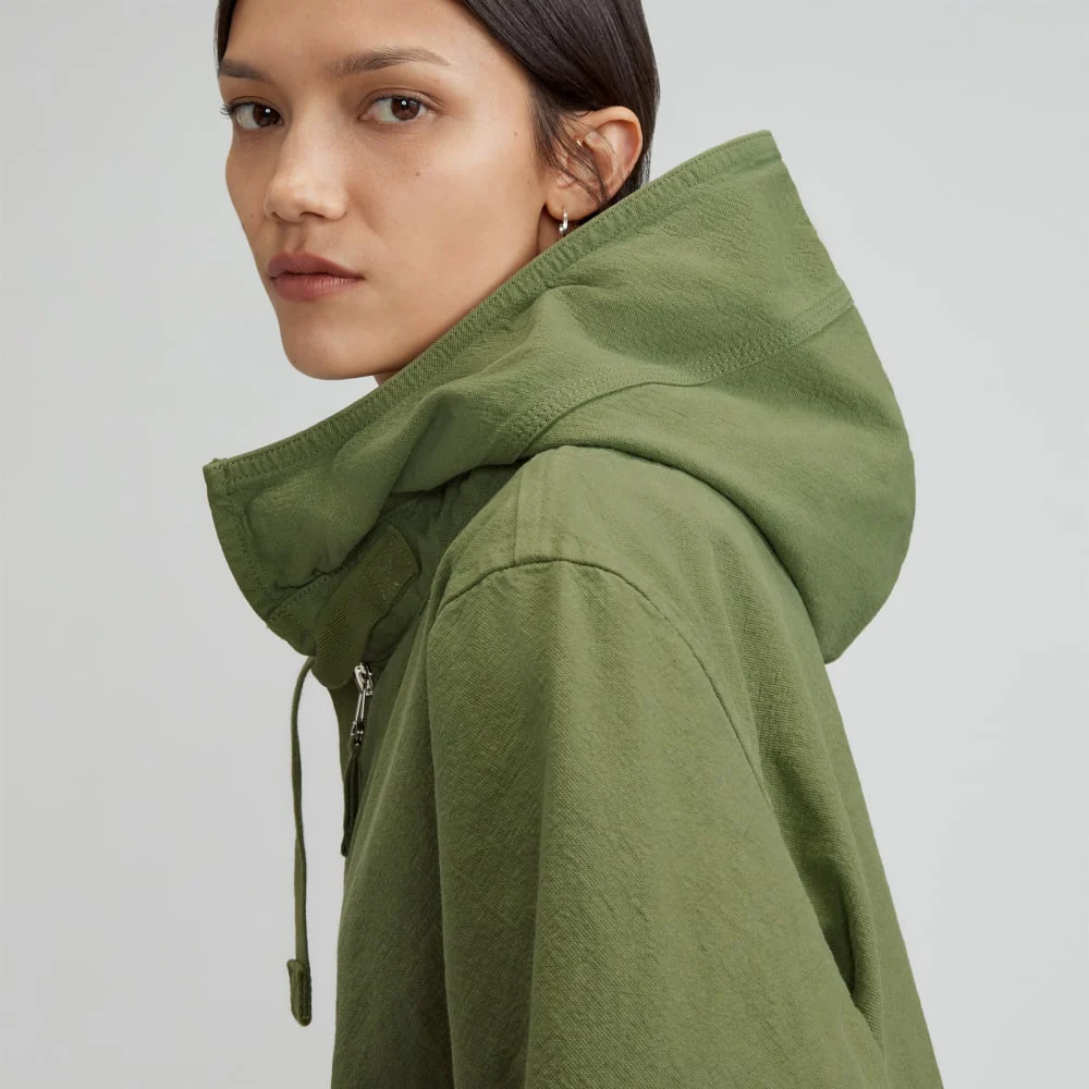 The Canvas Organic Cotton Anorak | Forest Green - Image 4