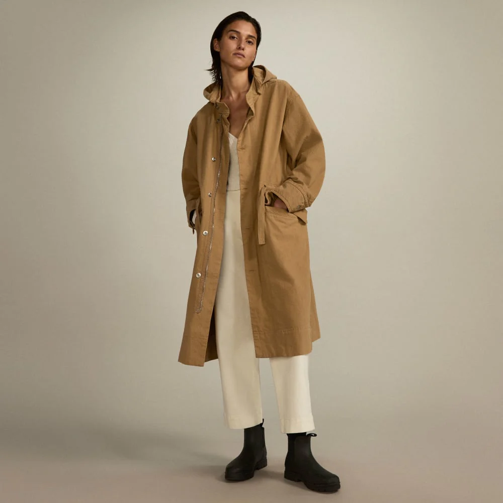 The Canvas Organic Cotton Parka | Cappuccino - Image 6