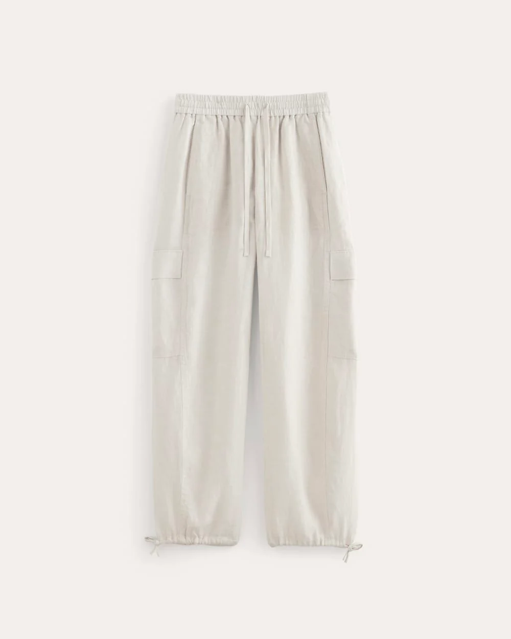 The Cargo Curve Pant in Linen | Natural Chambray - Image 2