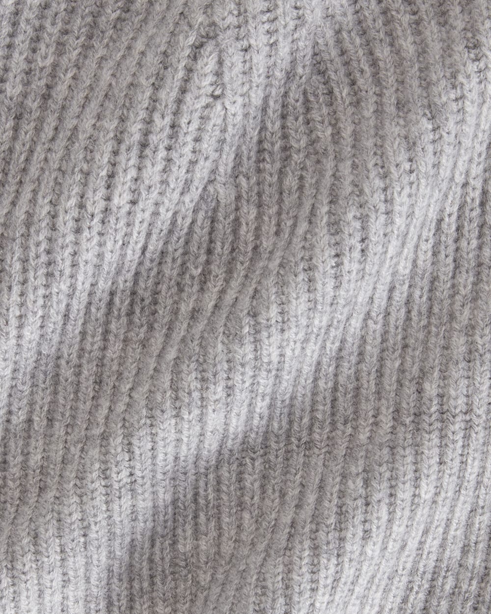 The Cashmere Fine Rib Beanie |  Heathered Grey - Image 2