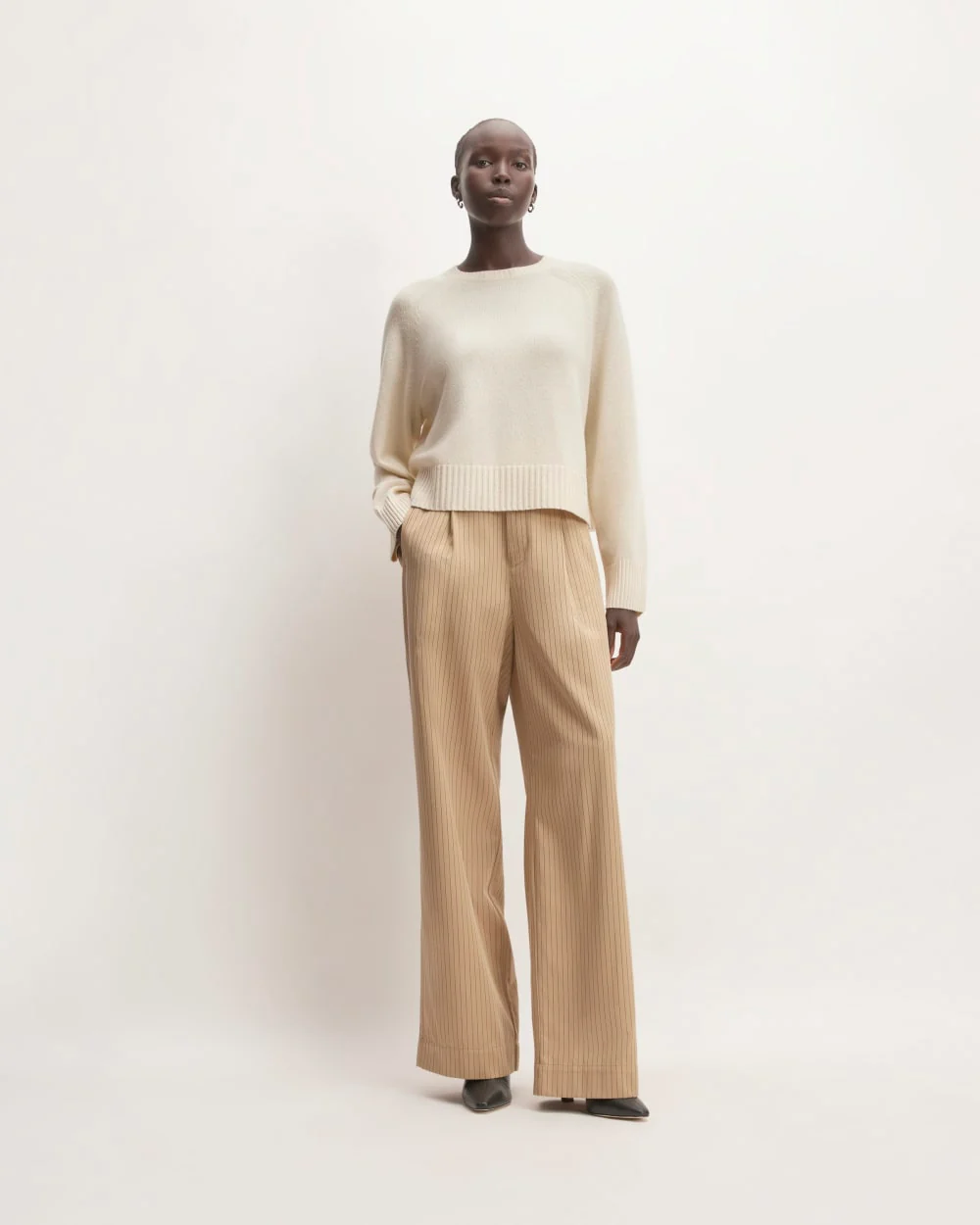 The Boxy Crew in Cashmere | Bone - Image 3