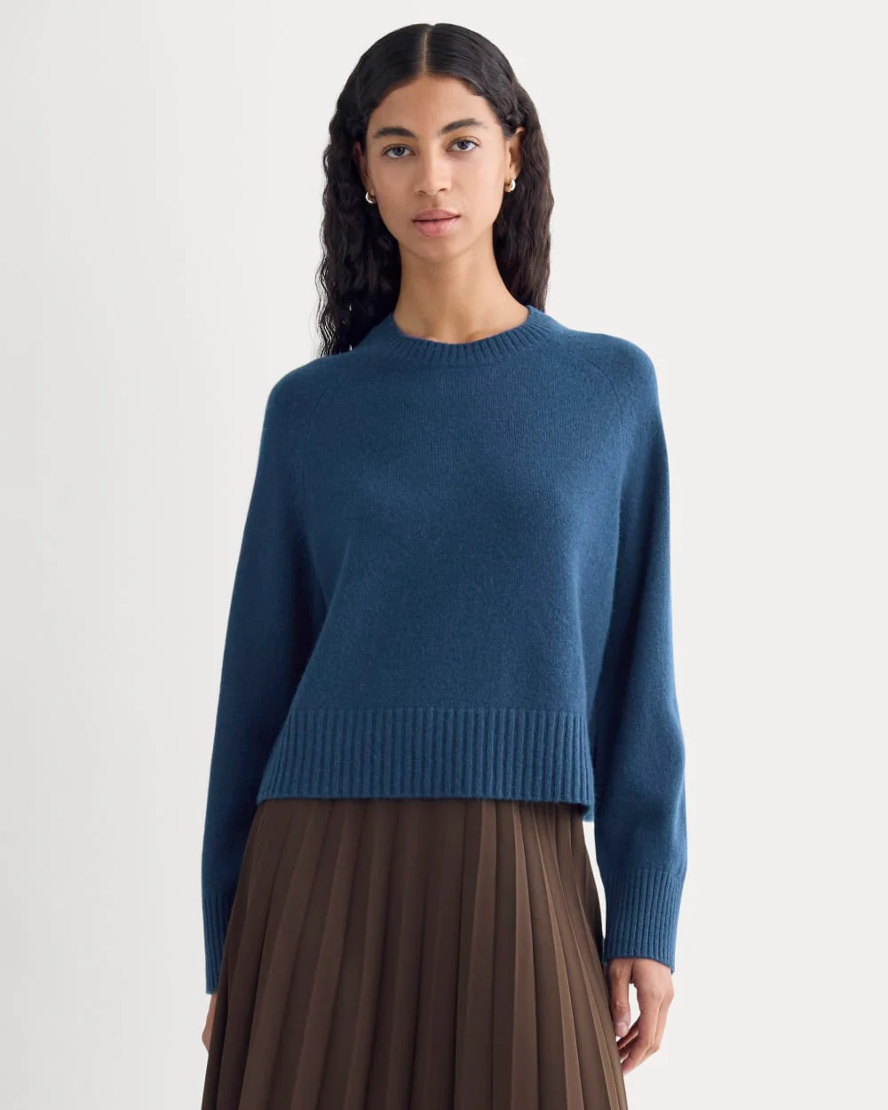 The Boxy Crew in Cashmere | Deep Lazuli Blue - Image 4