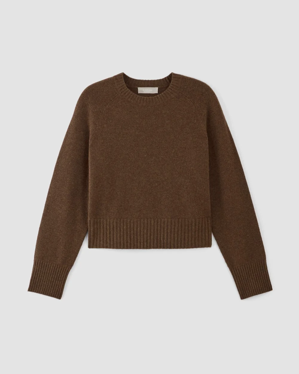 The Boxy Crew in Cashmere | Heather Cocoa - Image 2