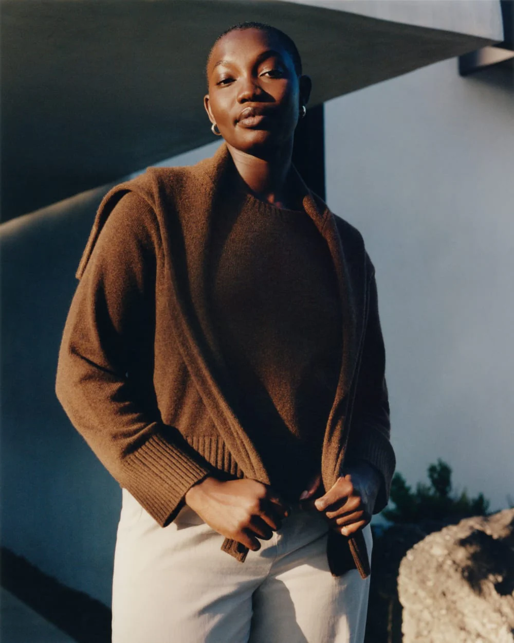 The Boxy Crew in Cashmere | Heather Cocoa - Image 7