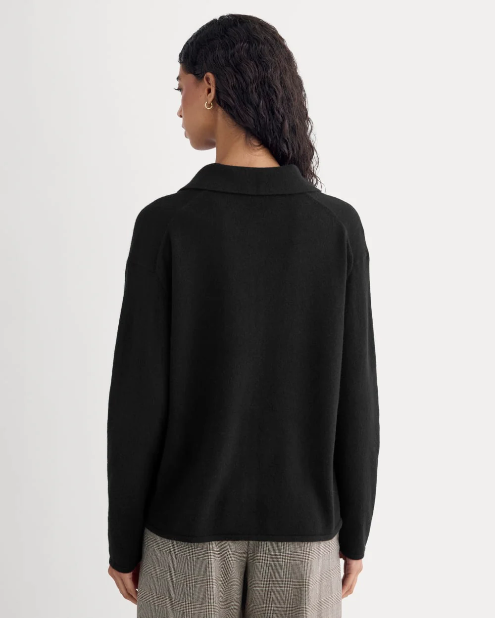 Cashmere Button-Up Shirt | Black - Image 5