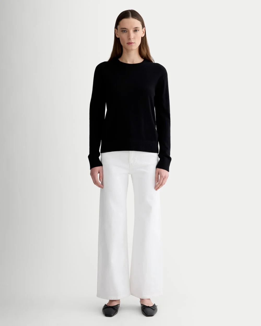 The Classic Crew in Cashmere | Black - Image 3