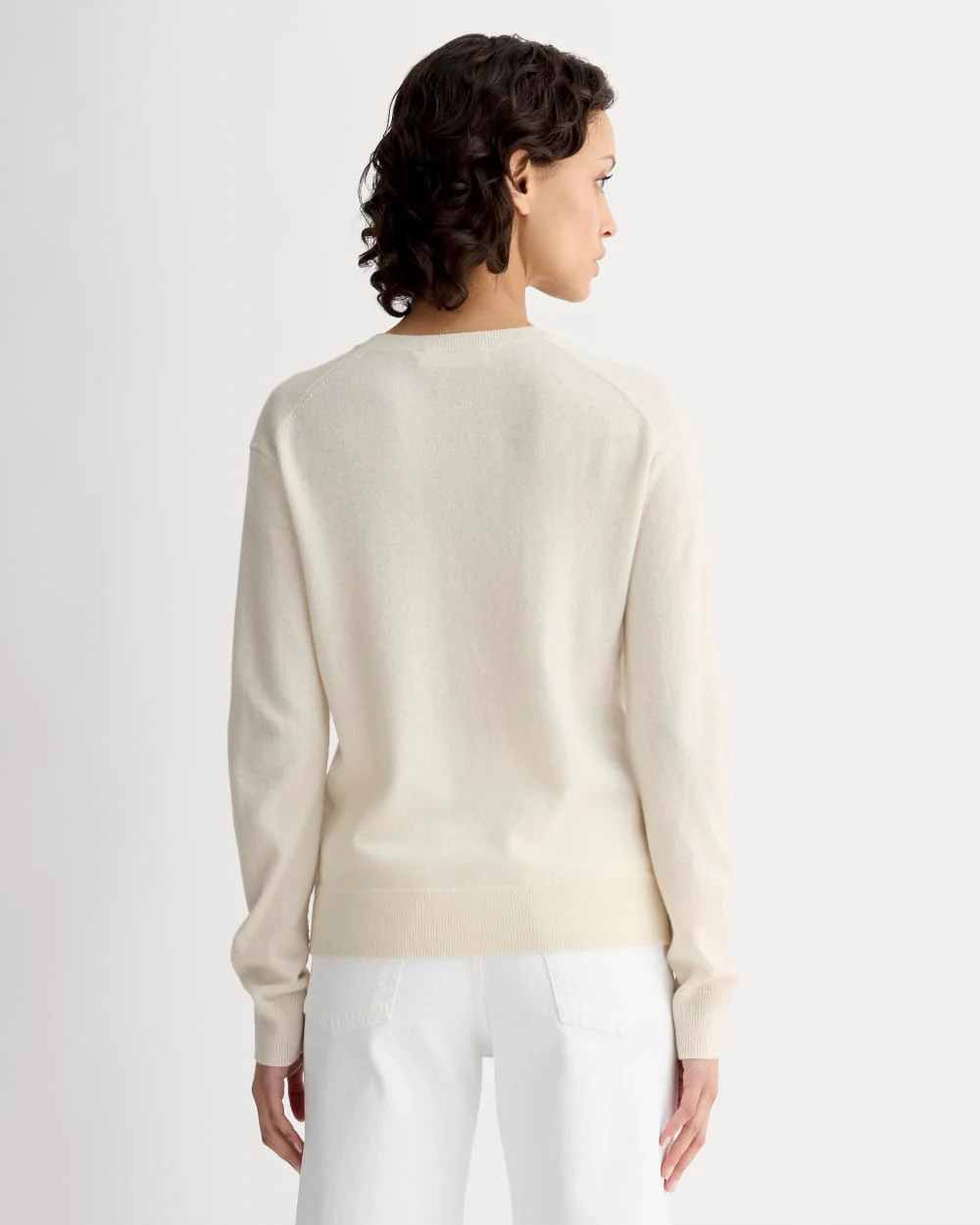 The Classic Crew in Cashmere | Bone - Image 5