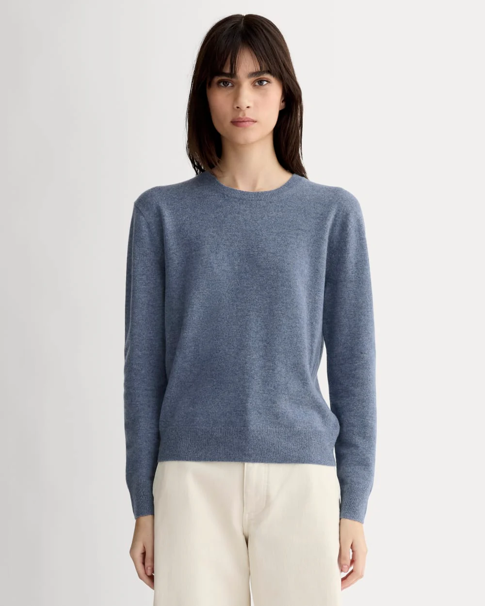 The Classic Crew in Cashmere | Denim Blue