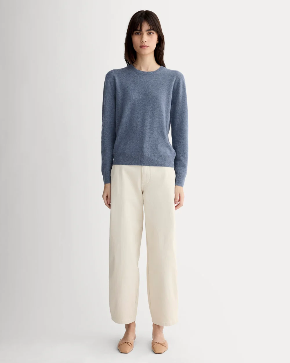 The Classic Crew in Cashmere | Denim Blue - Image 3
