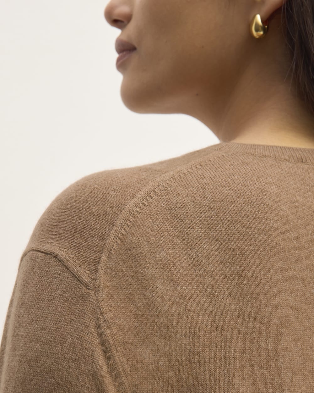 The Classic Crew in Cashmere | Heathered Brown - Image 5