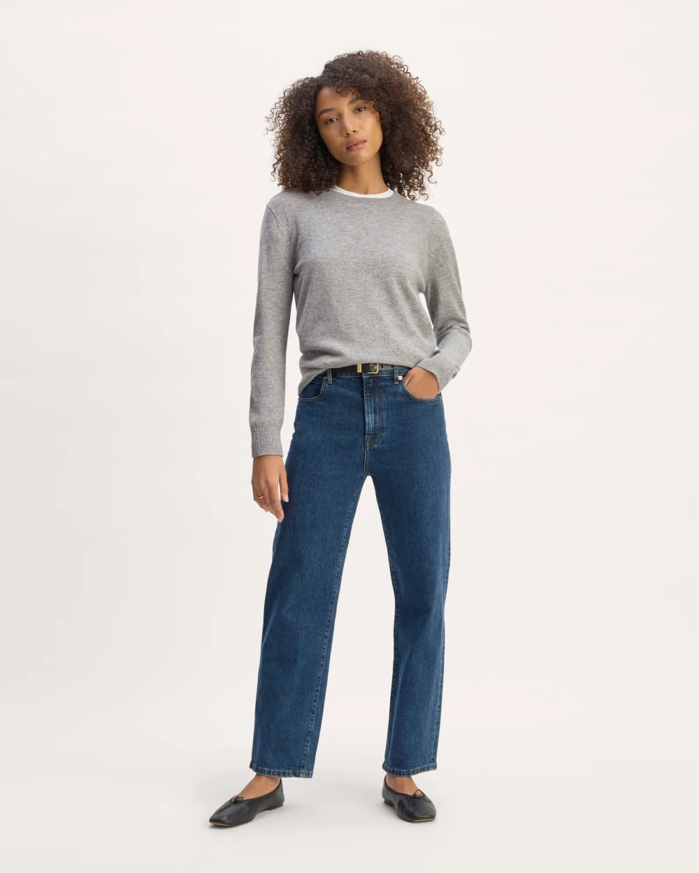 The Classic Crew in Cashmere | Light Heather Grey - Image 3