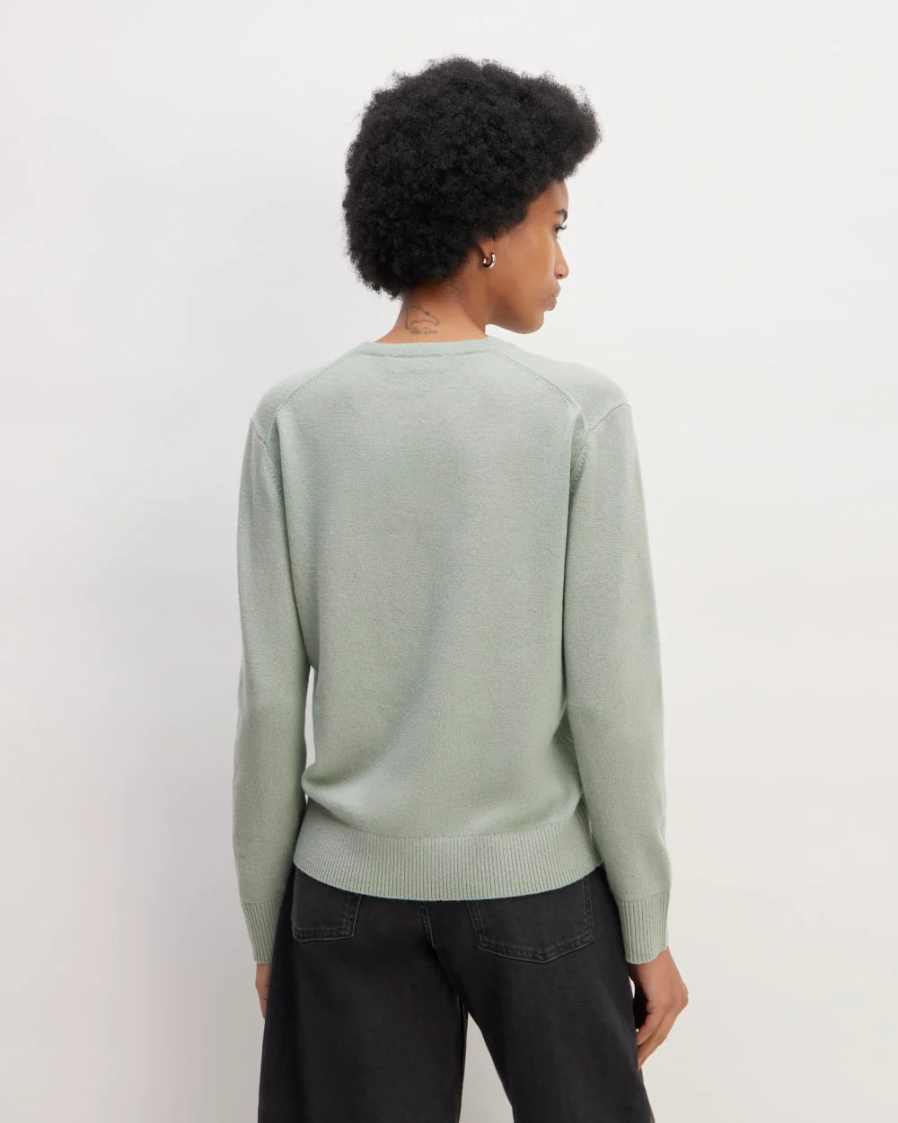 The Classic Crew in Cashmere | Light Sage Green - Image 6