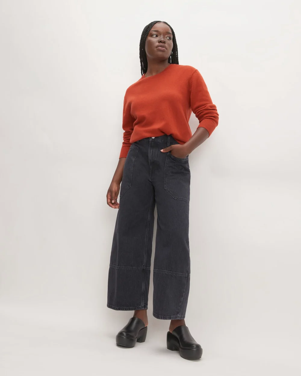 The Classic Crew in Cashmere | Rusted Red - Image 3