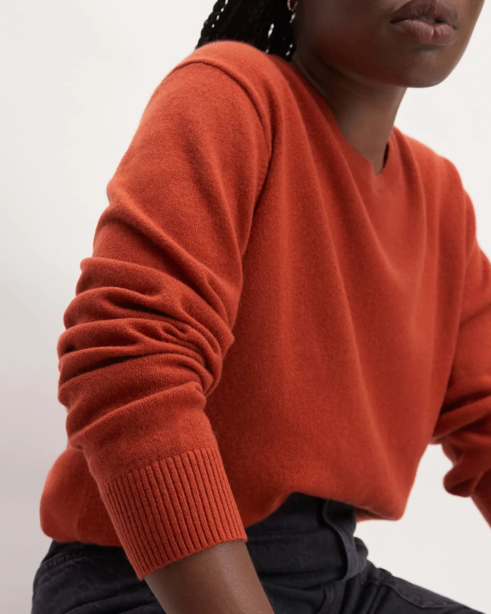 The Classic Crew in Cashmere | Rusted Red - Image 5