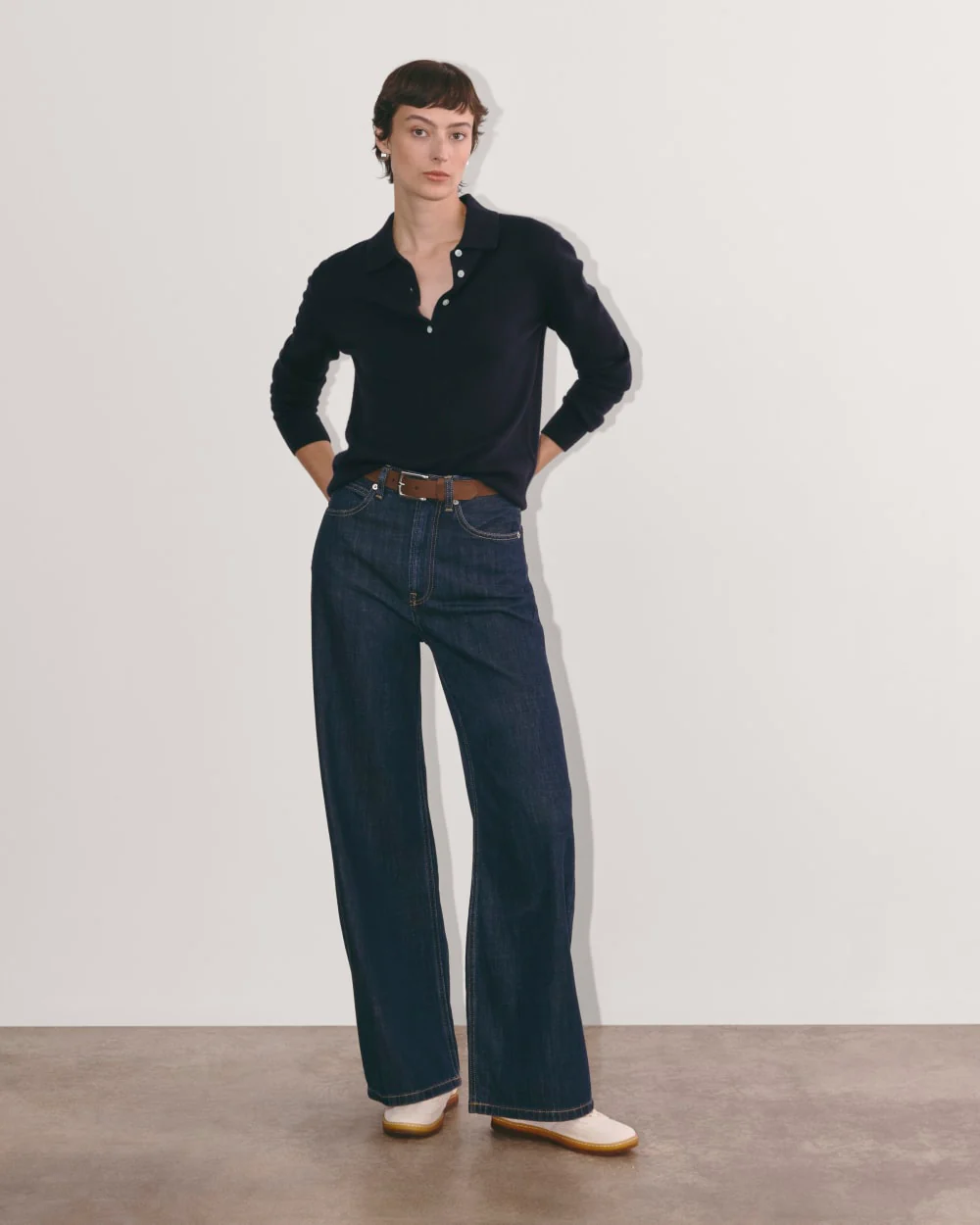 The Classic Polo in Cashmere | Navy - Image 2