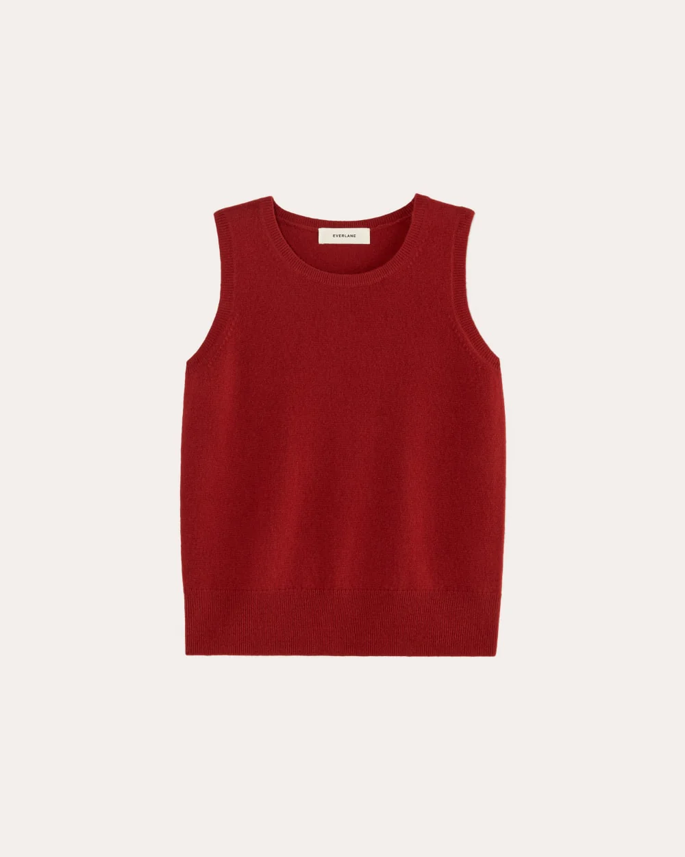The Classic Tank in Cashmere | Berry Red - Image 2