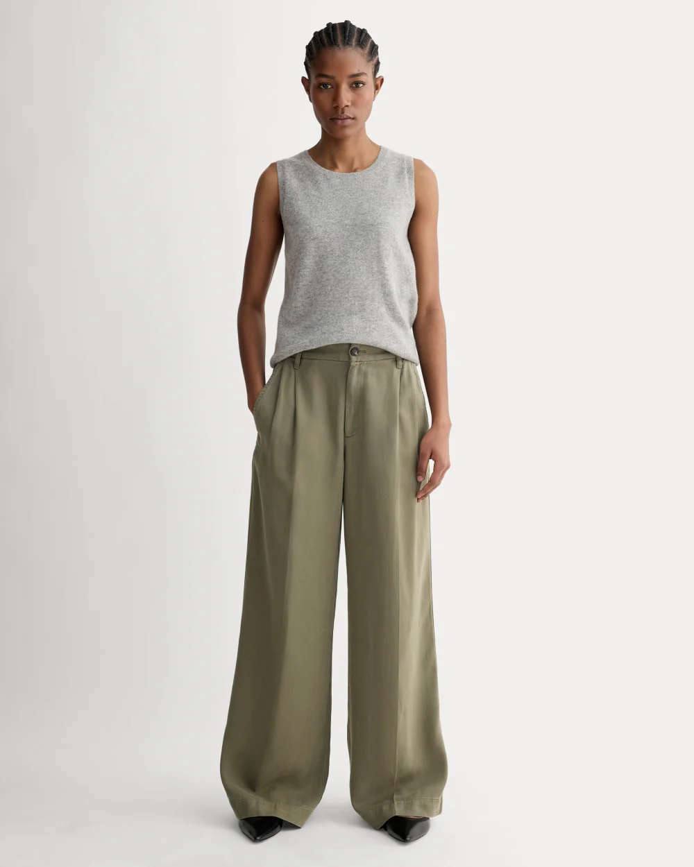 The Classic Tank in Cashmere | Light Heather Grey - Image 3