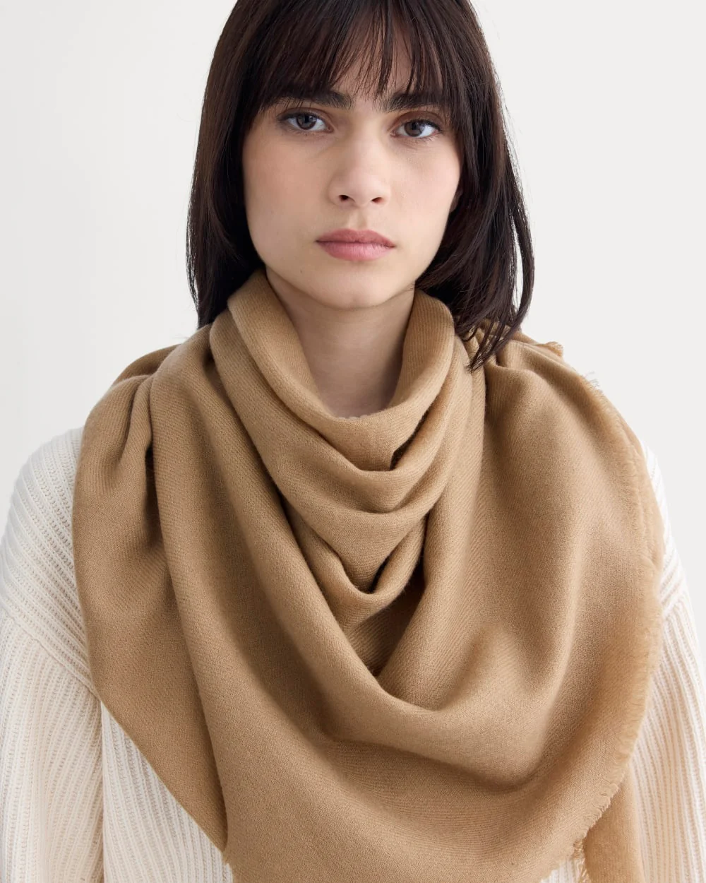 The Cashmere Feather Scarf | Tiger's Eye - Image 3