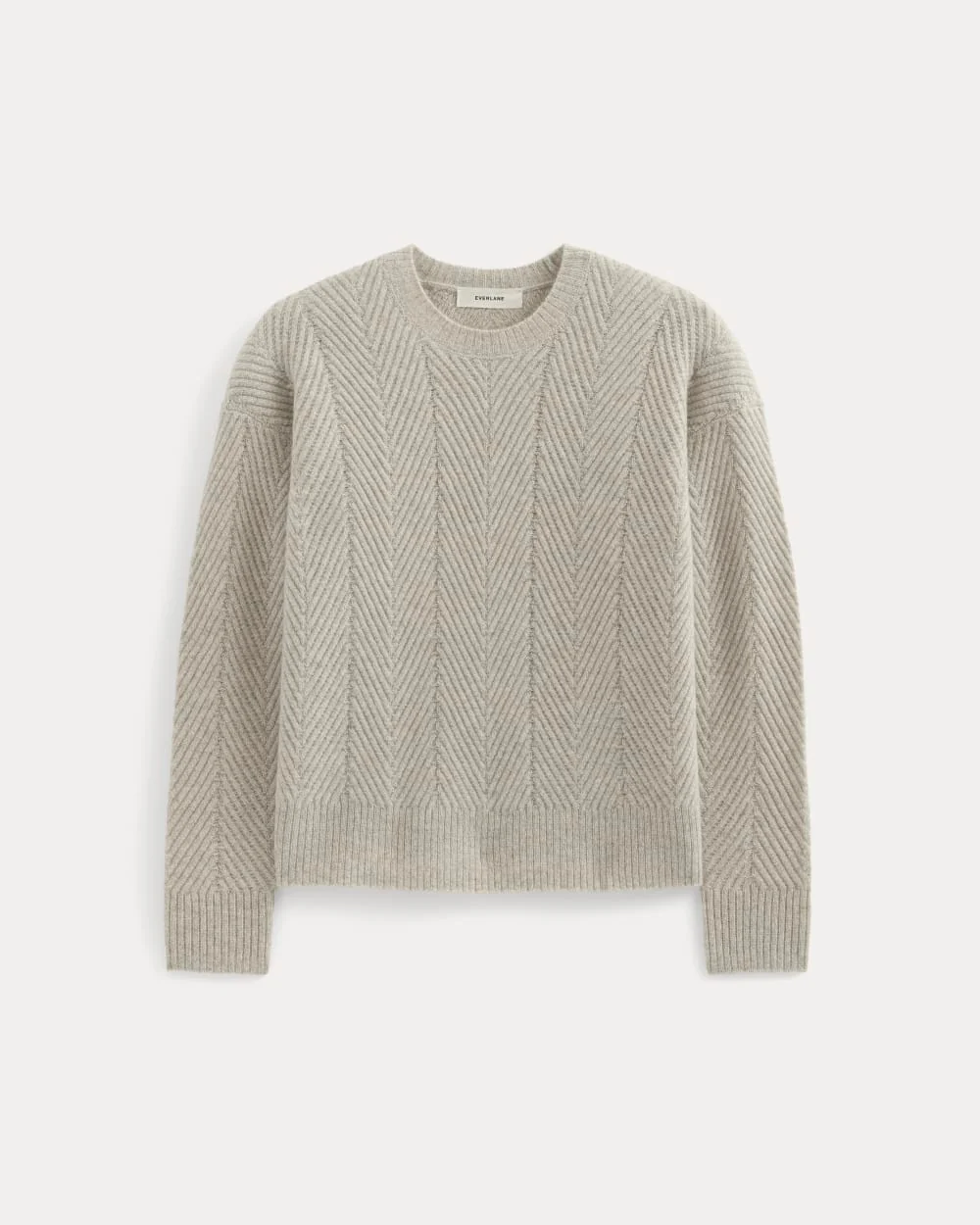 Cashmere Herringbone Sweater | Canvas - Image 2
