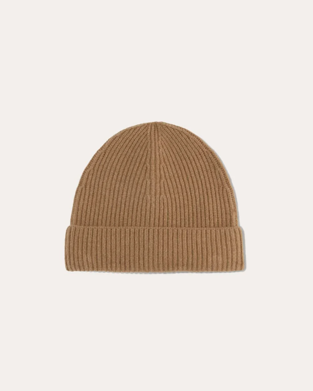 The Cashmere Ribbed Beanie | Tiger's Eye - Image 2