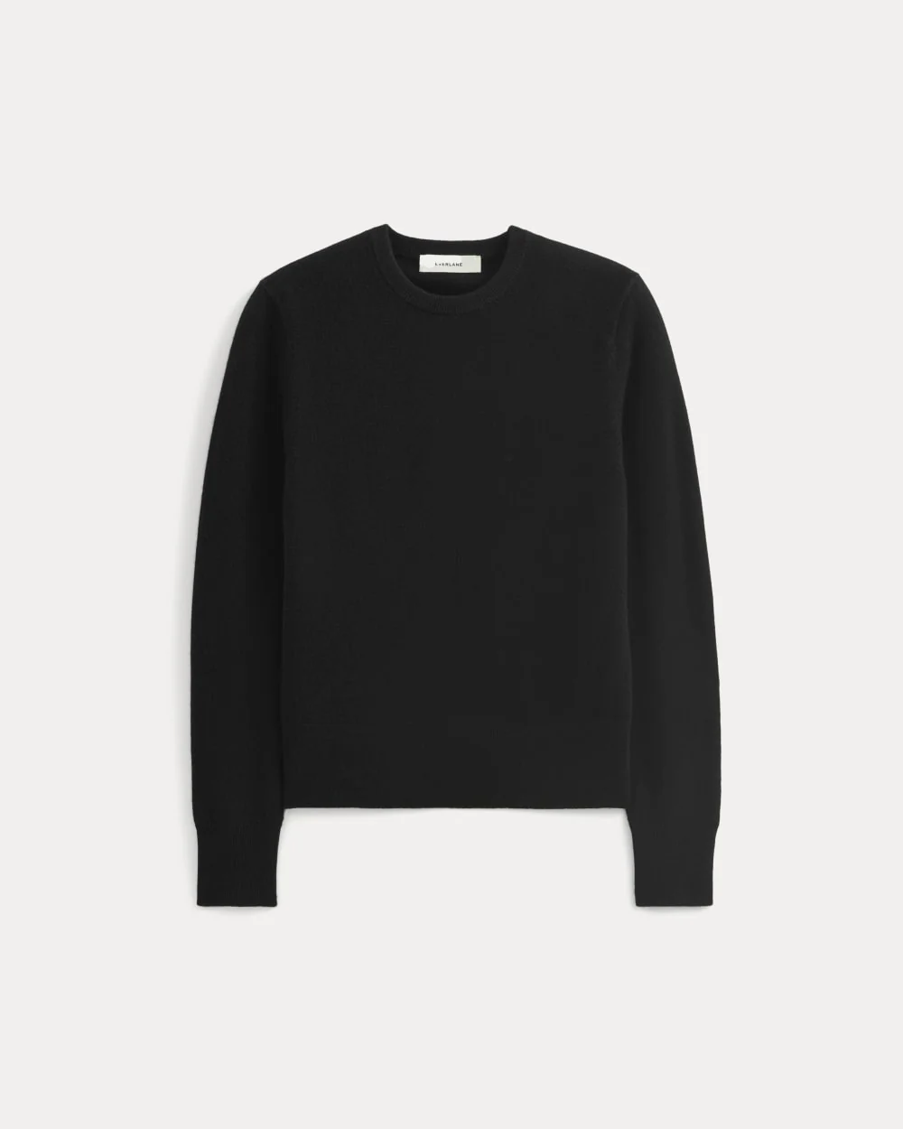 Cashmere Slim Crew Sweater | Black - Image 2