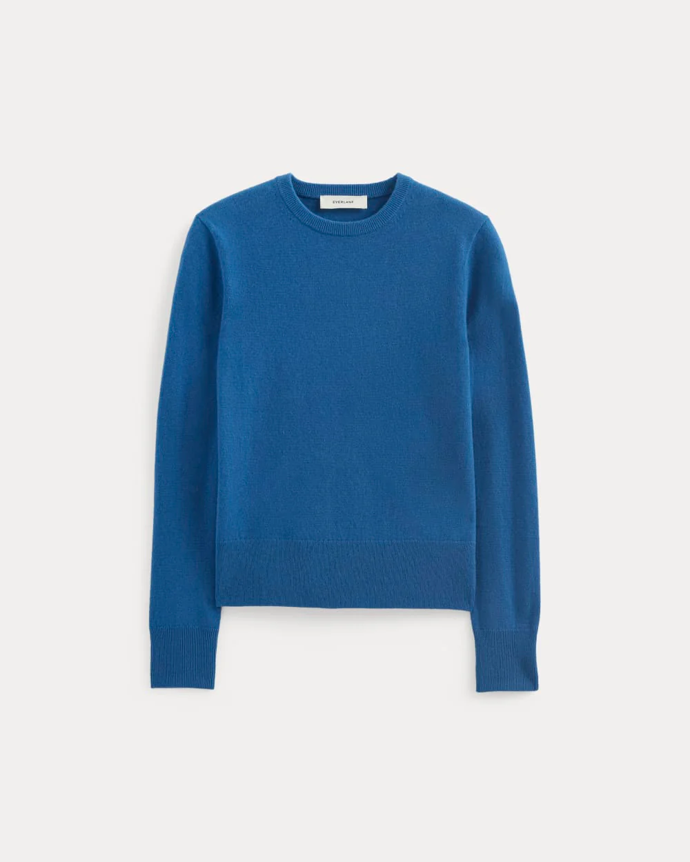 Cashmere Slim Crew Sweater | Classic Blue - Image 2