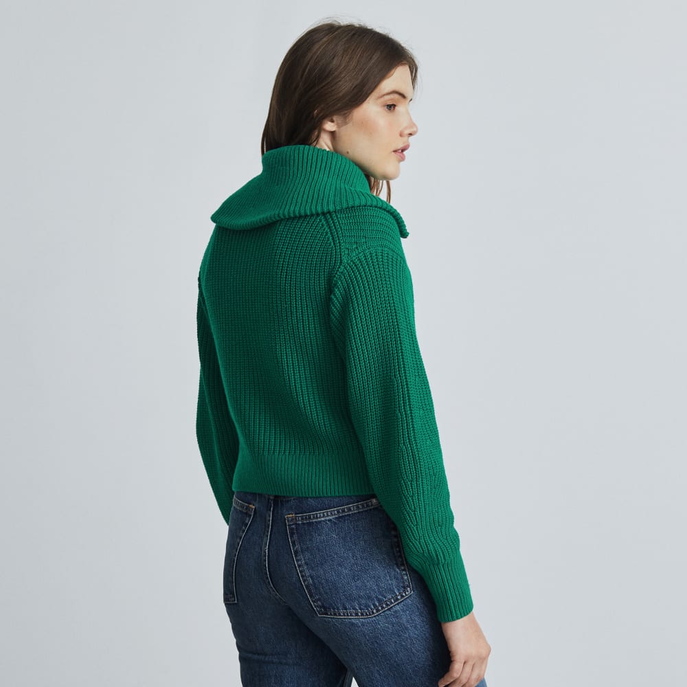 The Chunky Cardigan | Ultramarine Green - Image 4