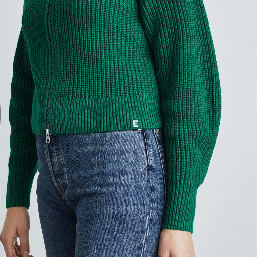 The Chunky Cardigan | Ultramarine Green - Image 6