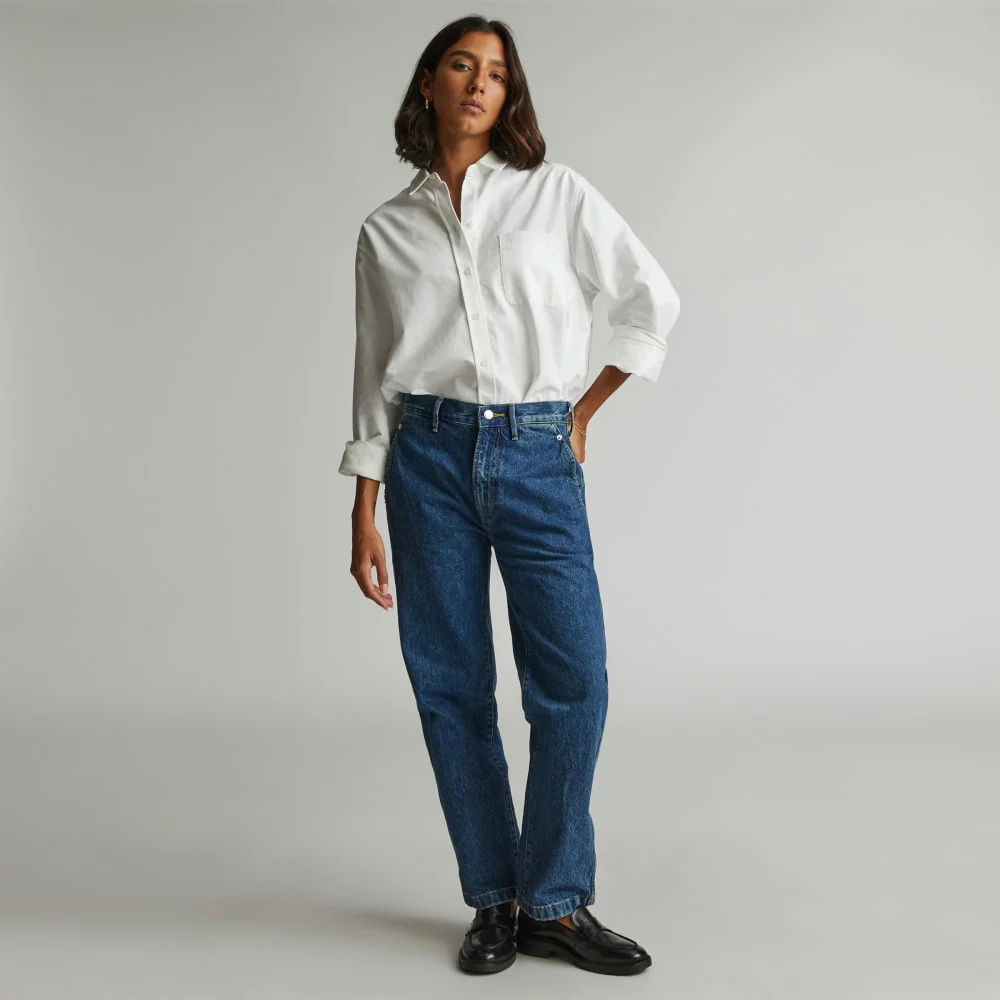 The Cinch Back Utility Jean | Vibrant Blue - Image 9