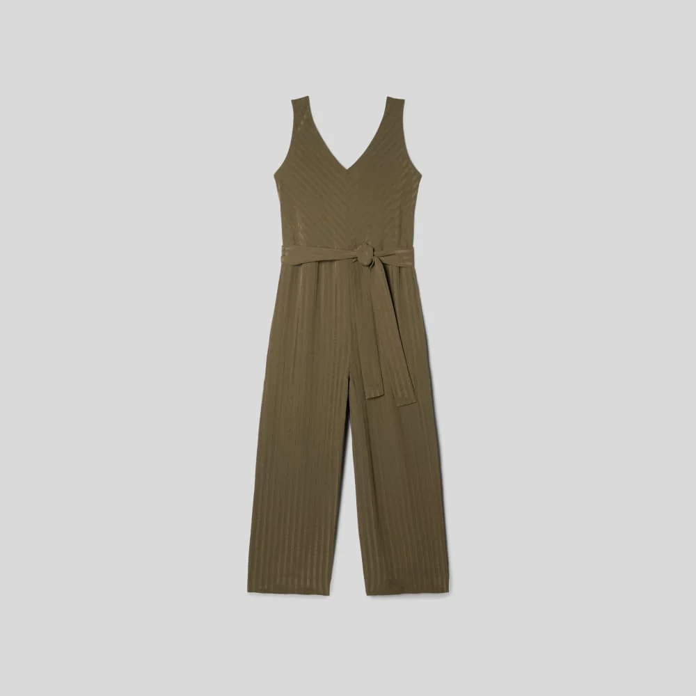 The City Stripe Draped Jumpsuit | Beech - Image 2