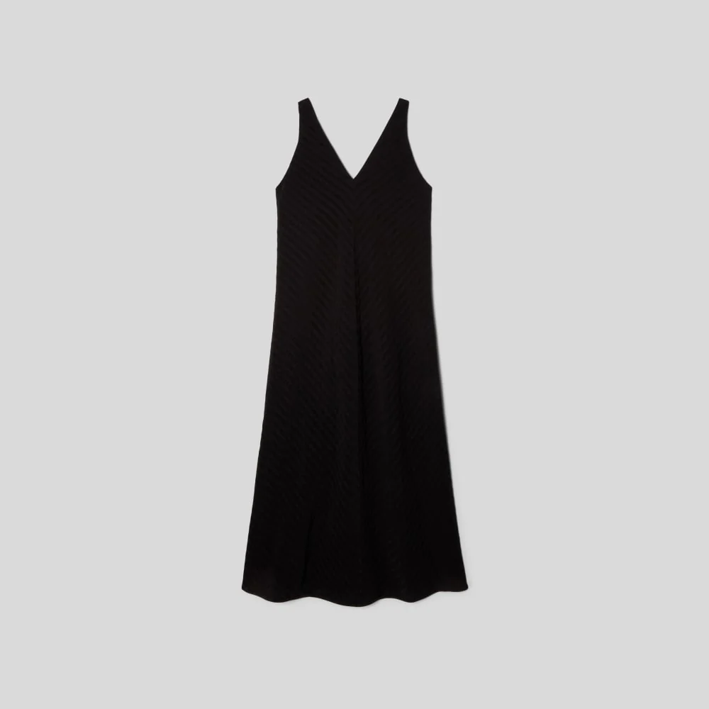 The City Stripe Midi Dress | Black - Image 2