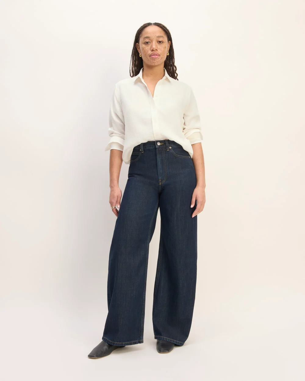The City Stripe Relaxed Shirt | Bone - Image 3