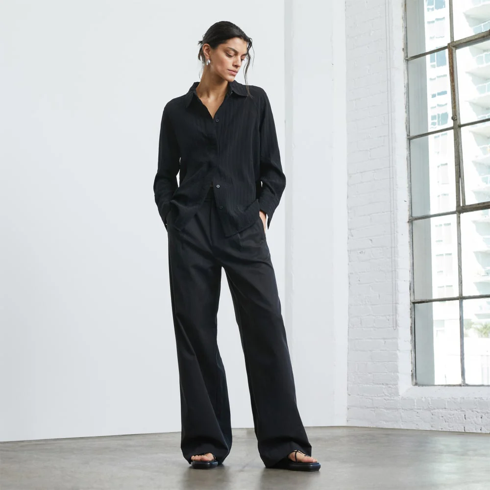 The City Stripe Shirt | Black - Image 7