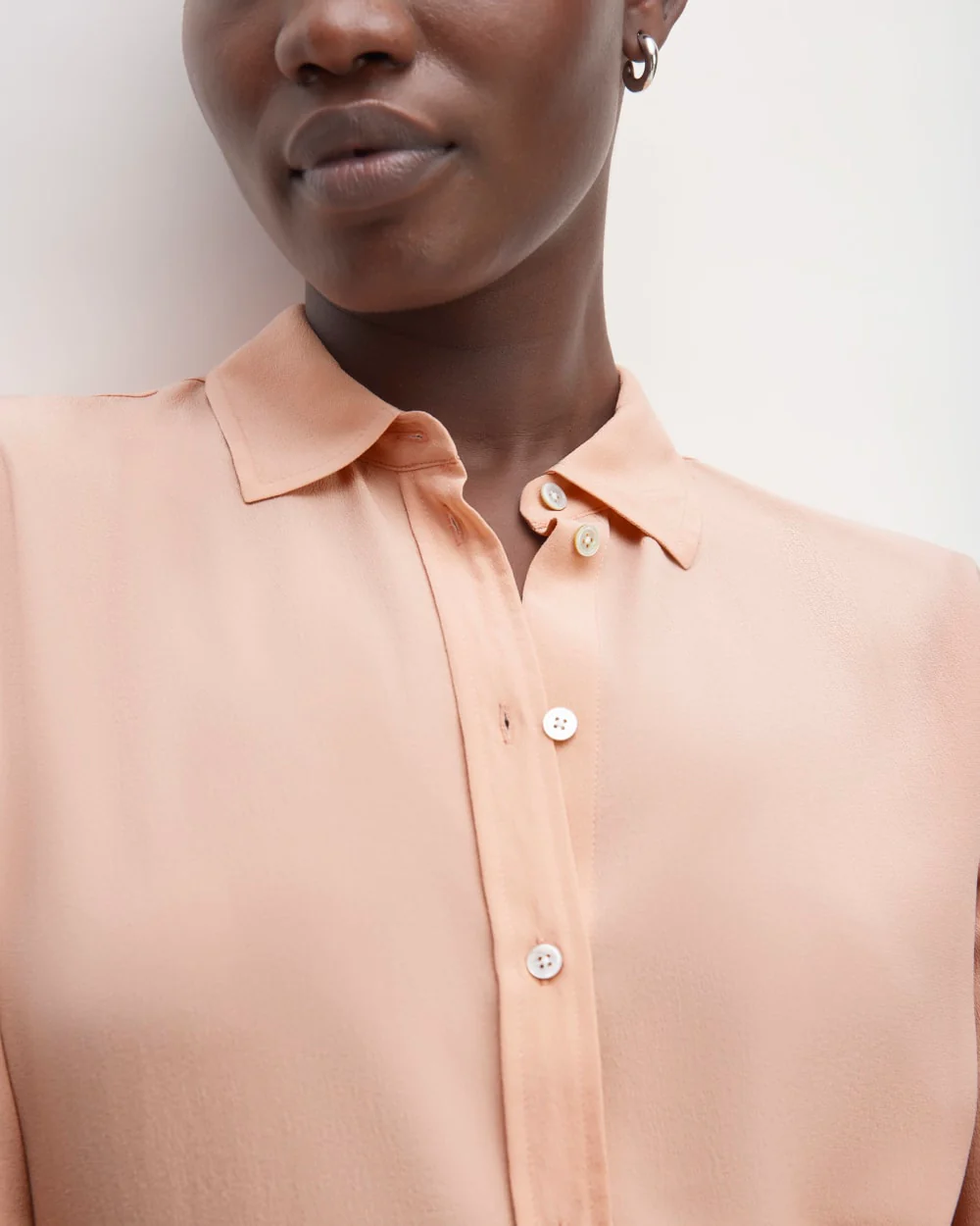 The Must-Have Shirt in Washable Silk | Blush Pink - Image 4