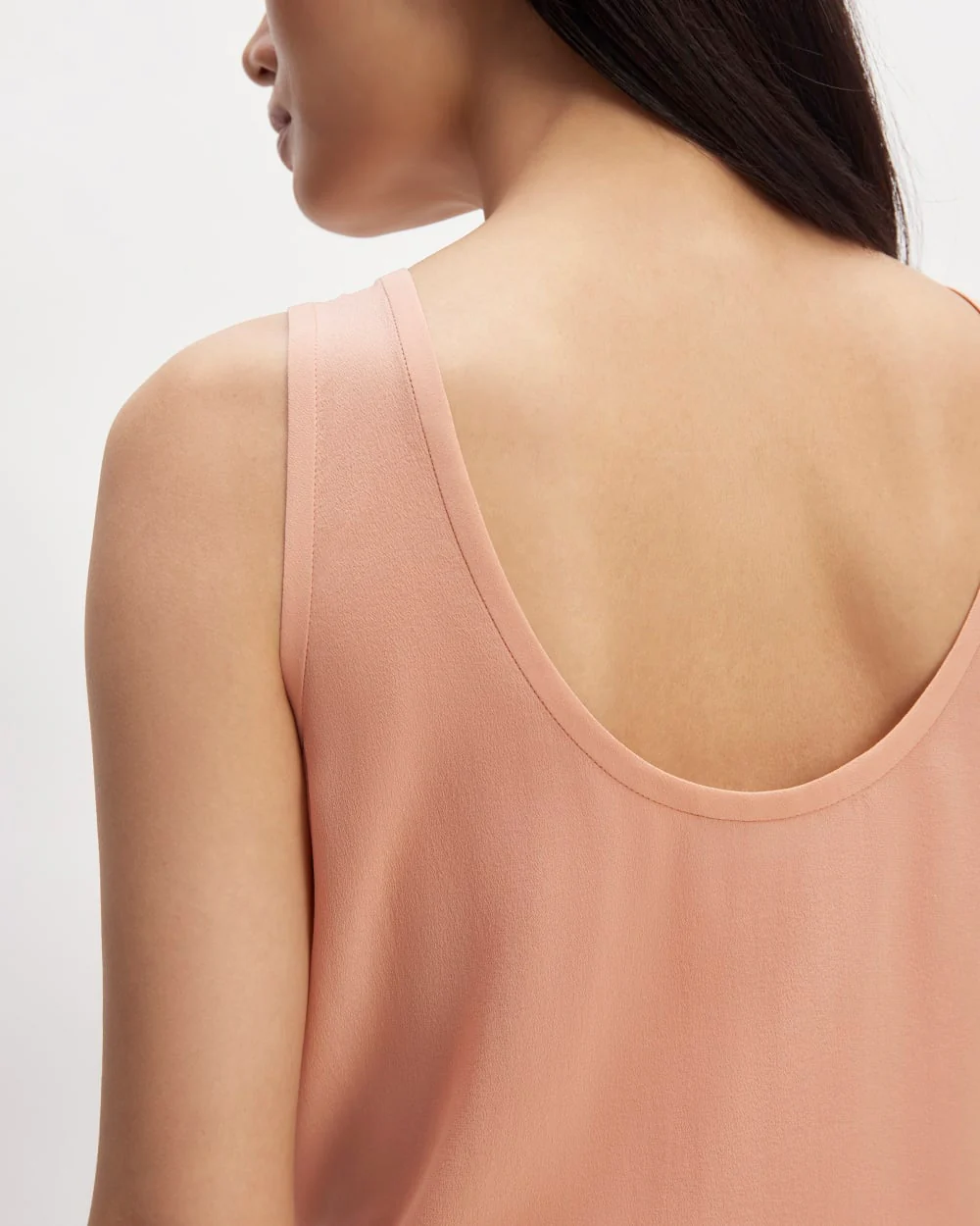 The Scoop Tank in Washable Silk | Blush Pink - Image 5