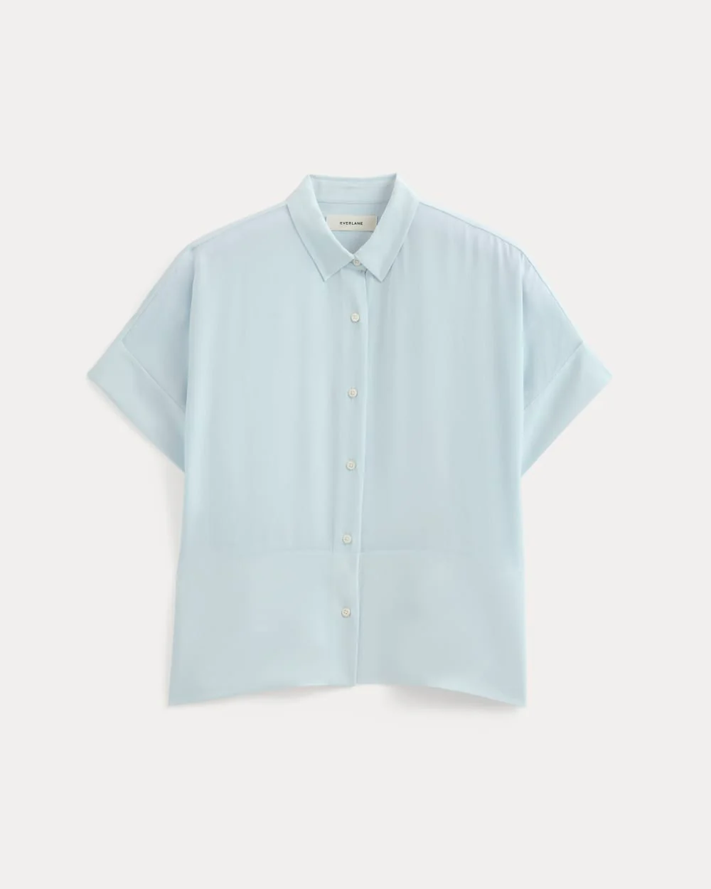 The Boxy Shirt in Washable Silk | Skywriting - Image 2