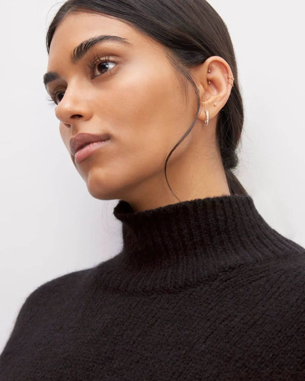 The Cloud Oversized Turtleneck | Black - Image 4