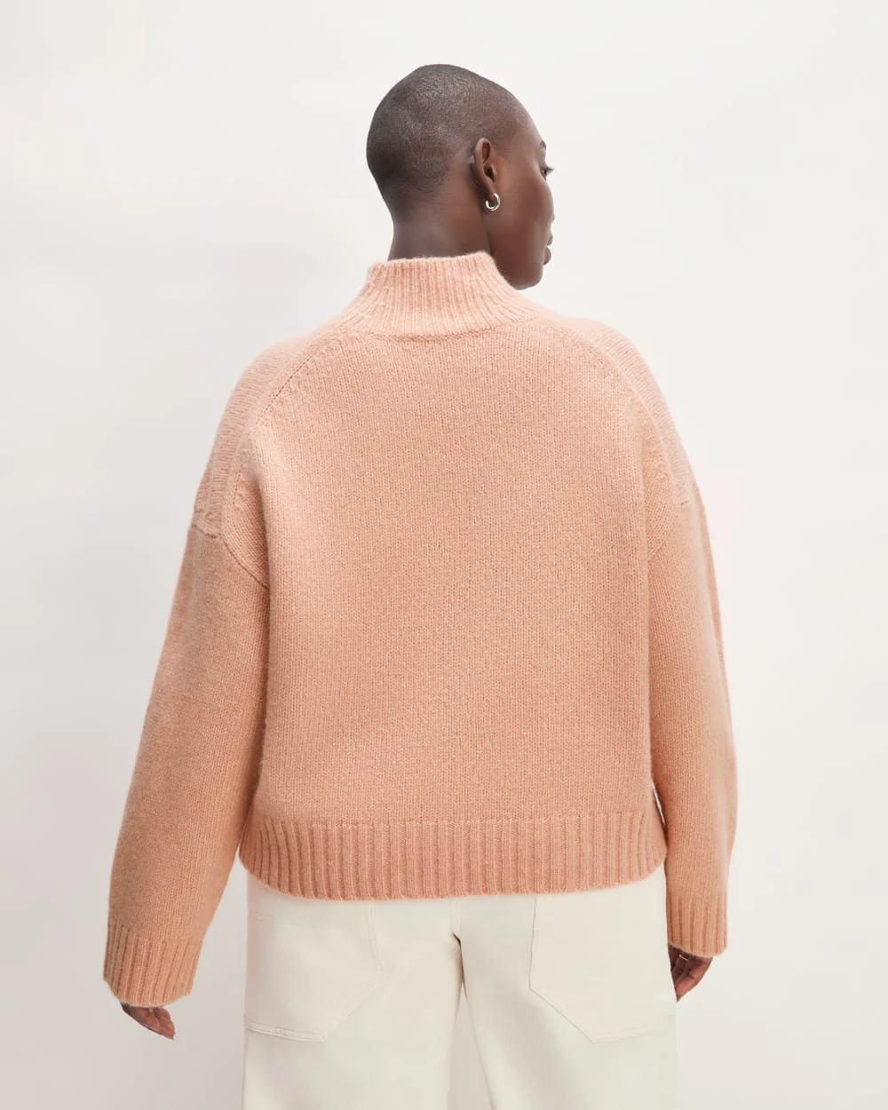 The Cloud Oversized Turtleneck | Blush Pink - Image 6