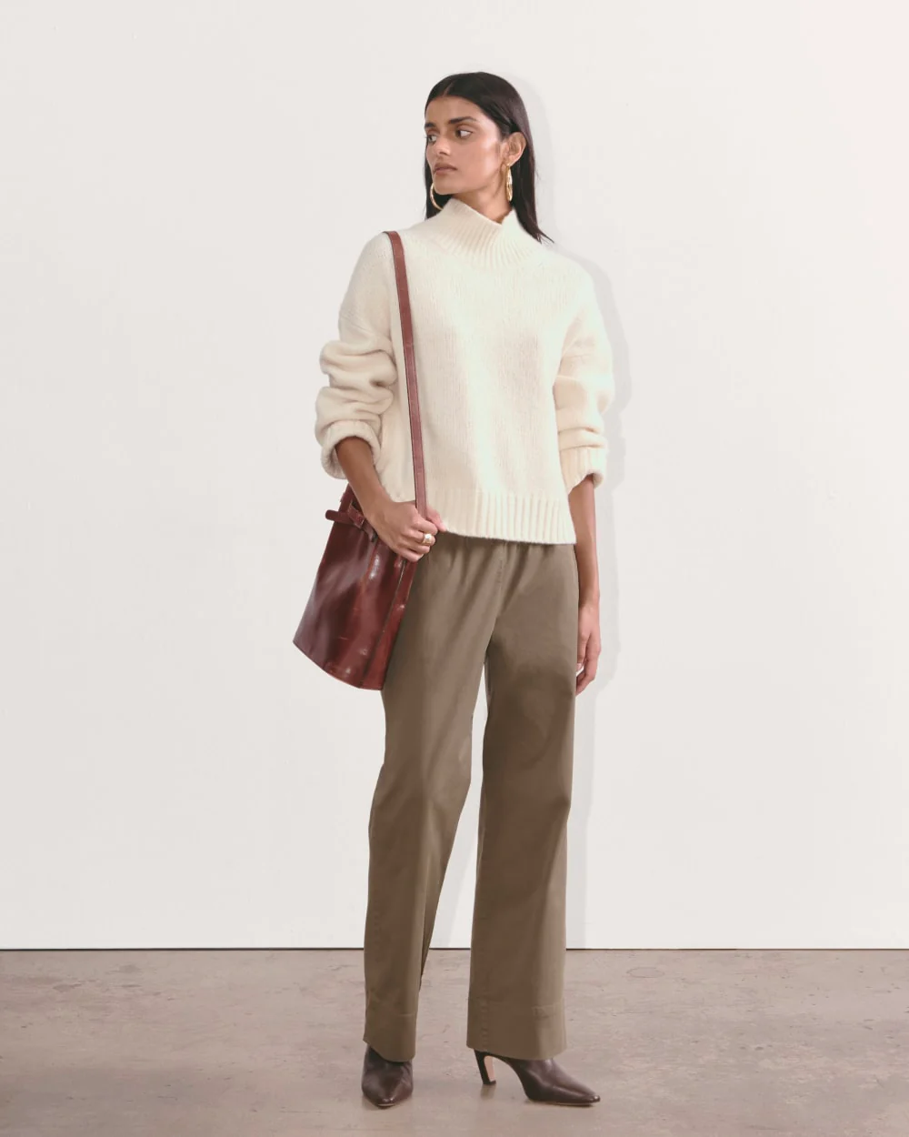 The Cloud Oversized Turtleneck | Bone - Image 4