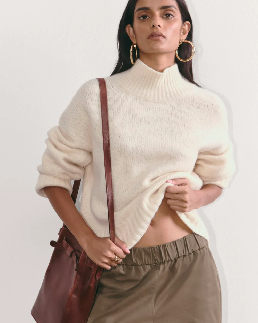 The Cloud Oversized Turtleneck | Bone - Image 5